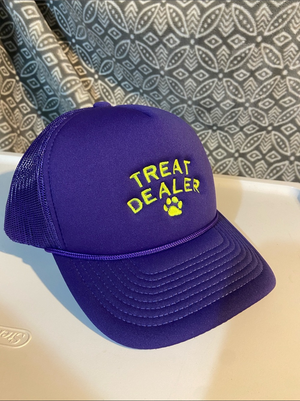 Purple "Treat Dealer" Trucker Hat - Unbranded